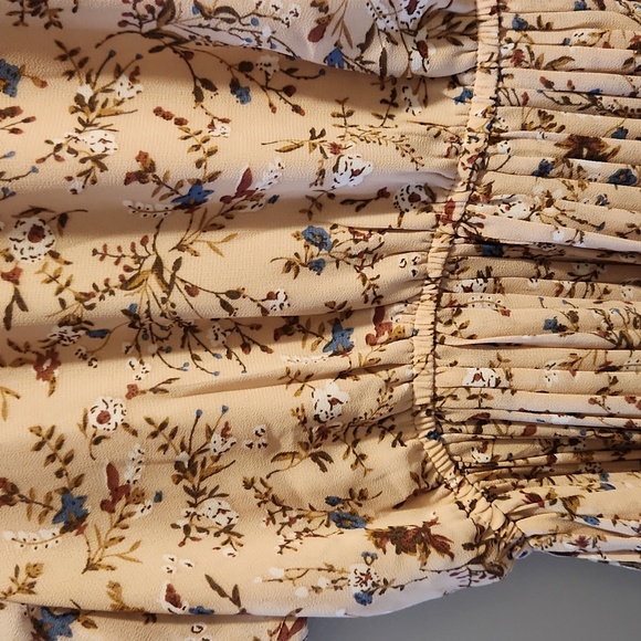 Hayden Los Angeles Large Floral Pleat Dress - Picture 3 of 3